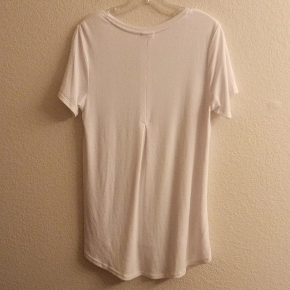 NEW Everyday Tee Women's White V-Neck High-Low Short Sleeves Tee Top B31 P - Picture 4 of 14